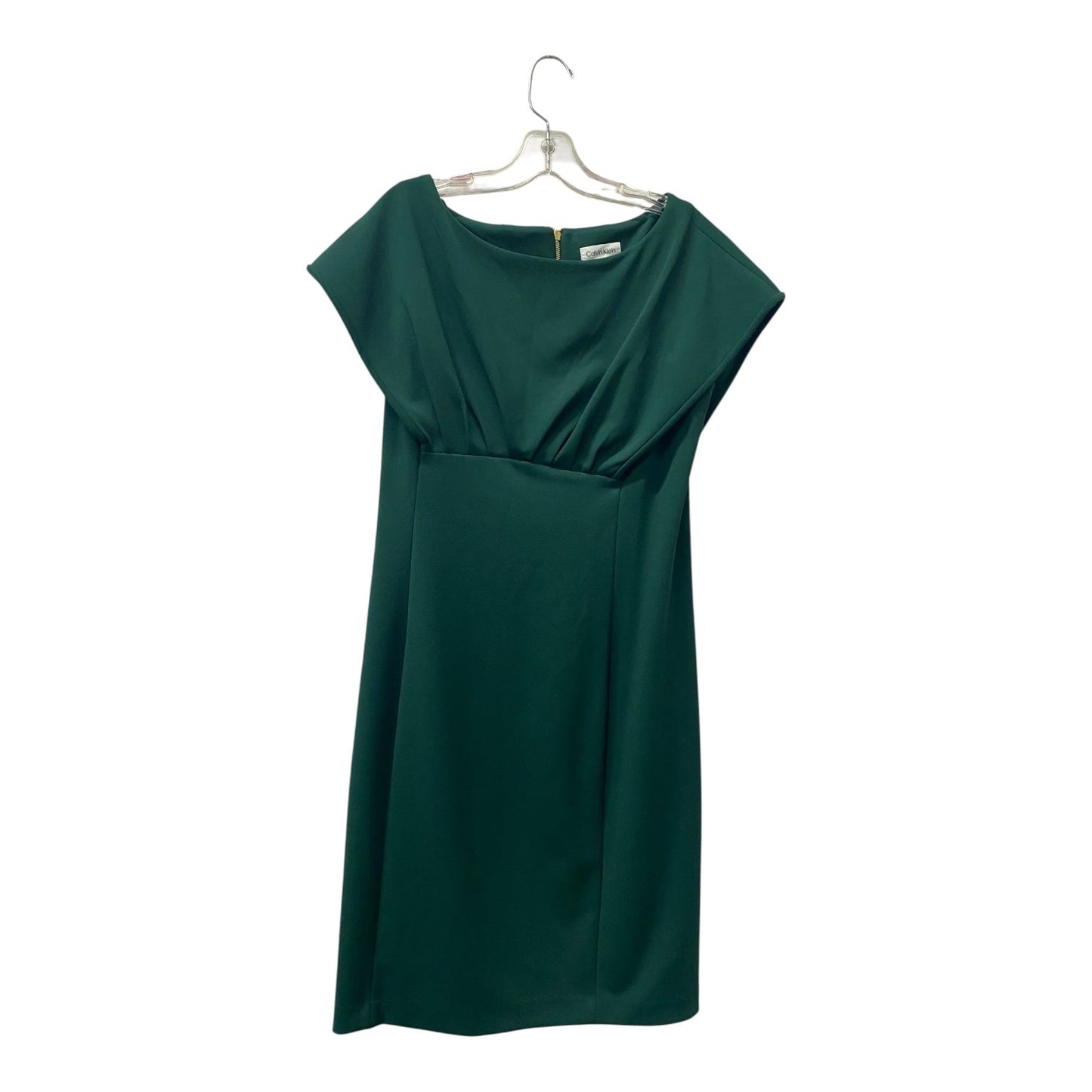 Dress Work By Calvin Klein In Green, Size:L
