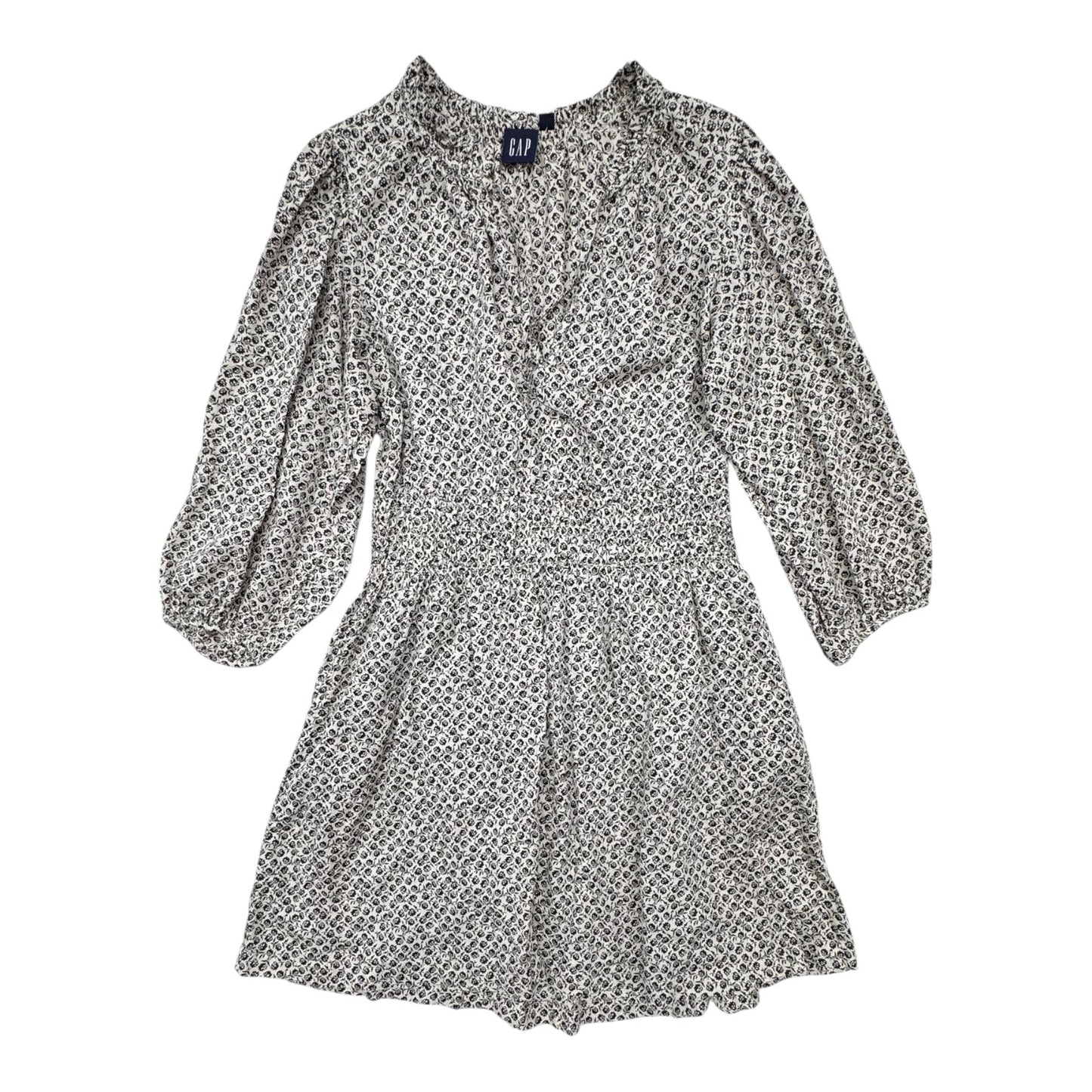 Dress Casual Midi By Gap In Black & White, Size:M