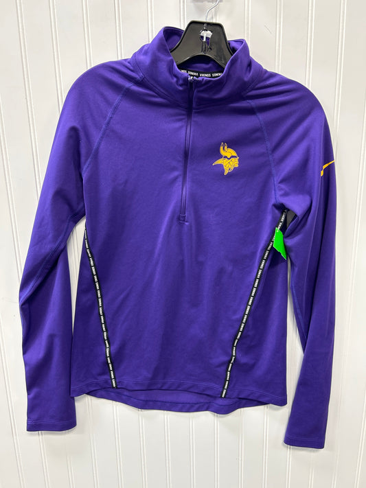 Athletic Top Ls Collar By Nfl In Purple, Size:Xs