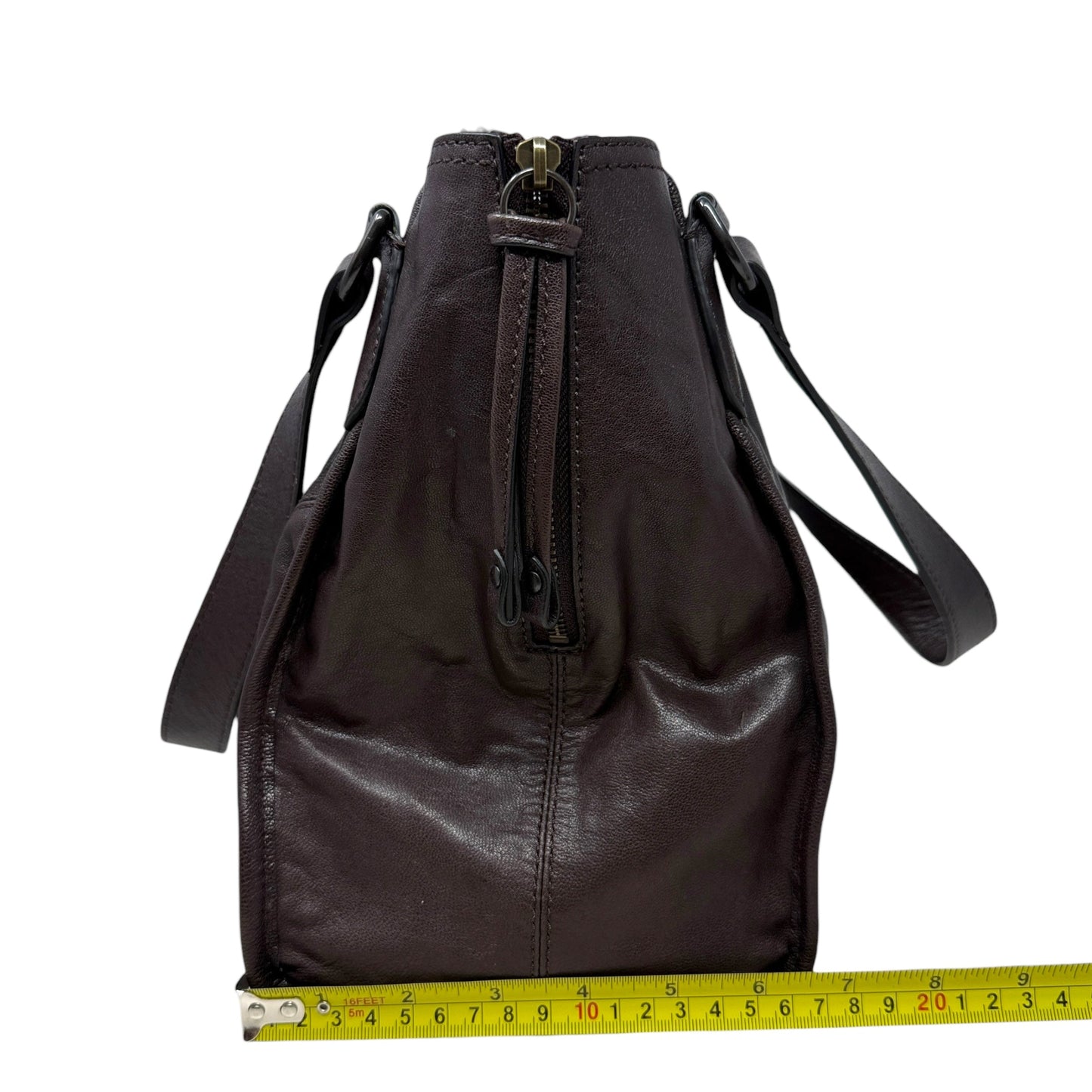 Gina Leather Tote Designer By Frye, Size: Medium