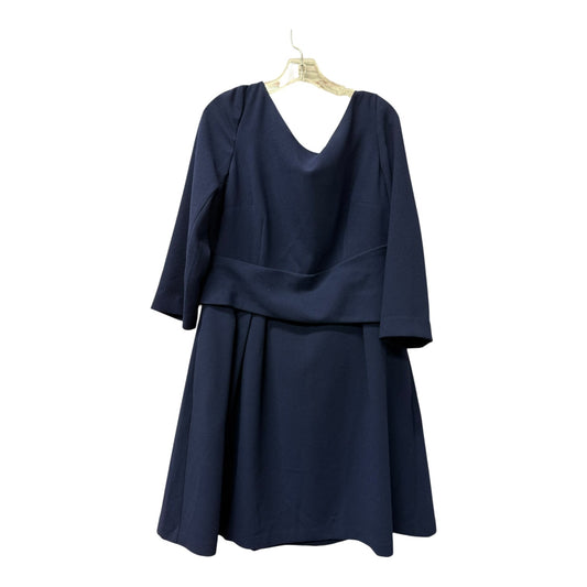 Dress Casual Short By harper rose In Blue, Size:1X