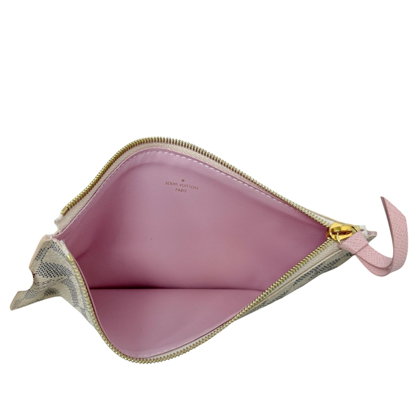Pochette Félicie In Damier Azur Canvas Luxury Designer By Louis Vuitton, Size: Small