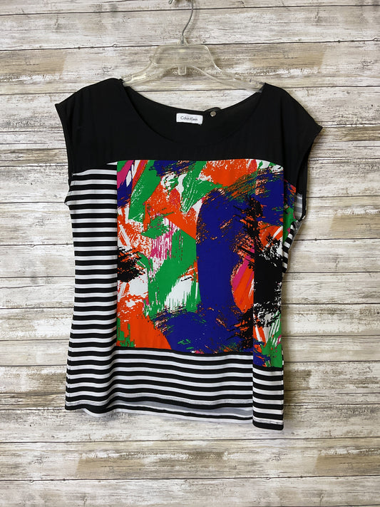 Top Ss By Calvin Klein In Striped Pattern, Size:Xl
