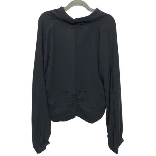 Blouse Ls By New York And Co In Black, Size:Xl