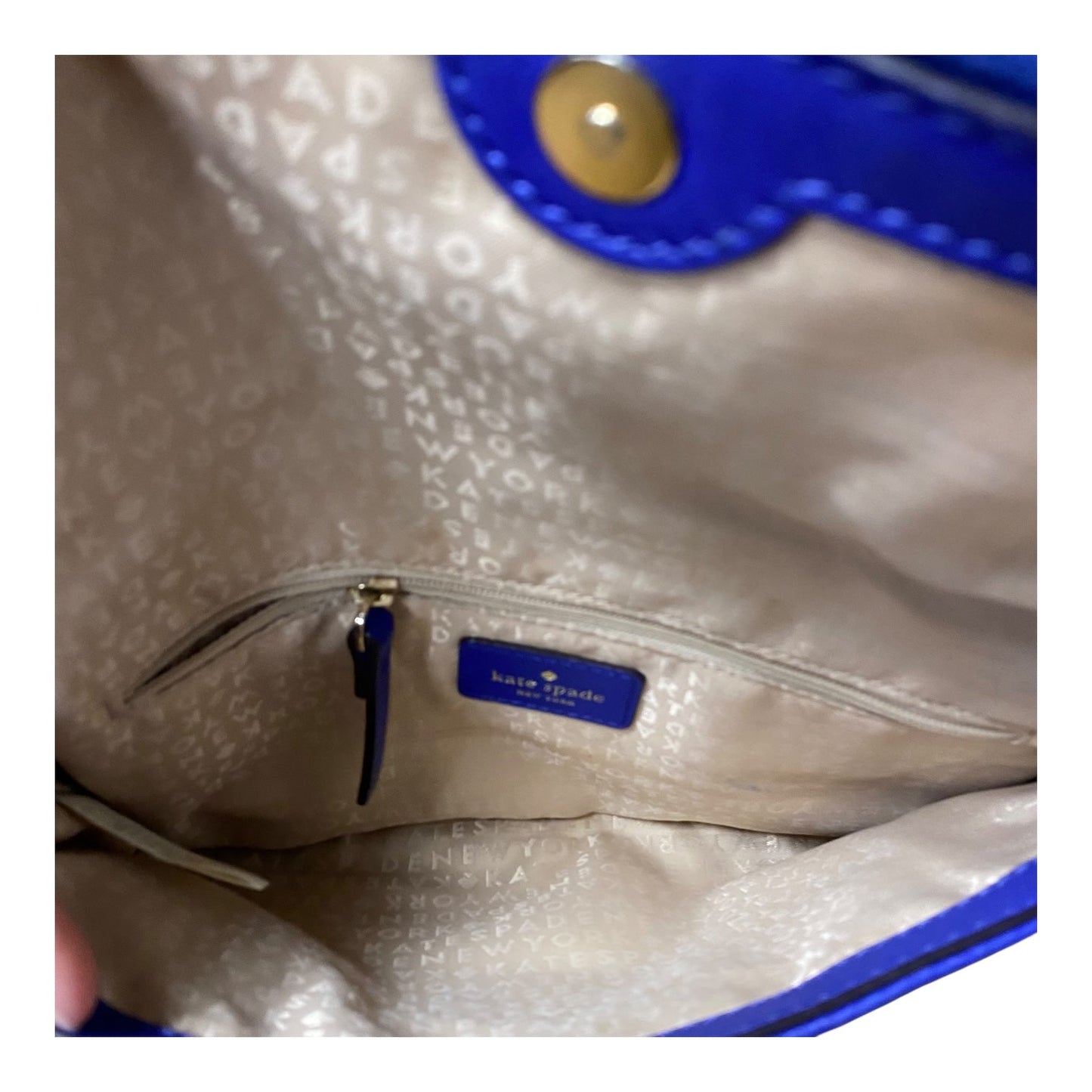 Crossbody Designer By Kate Spade In Blue, Size:Medium