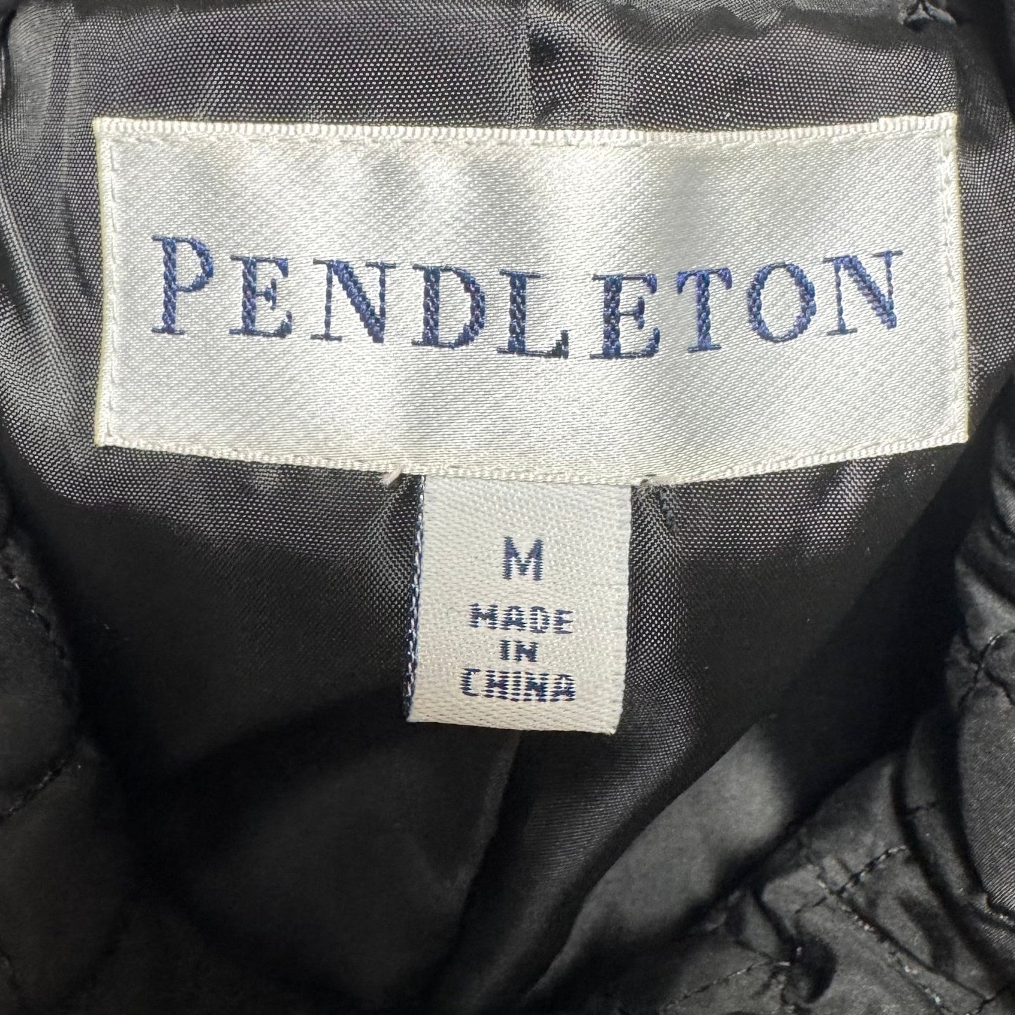 Diamond Quilted Coat By Pendleton In Black, Size: M