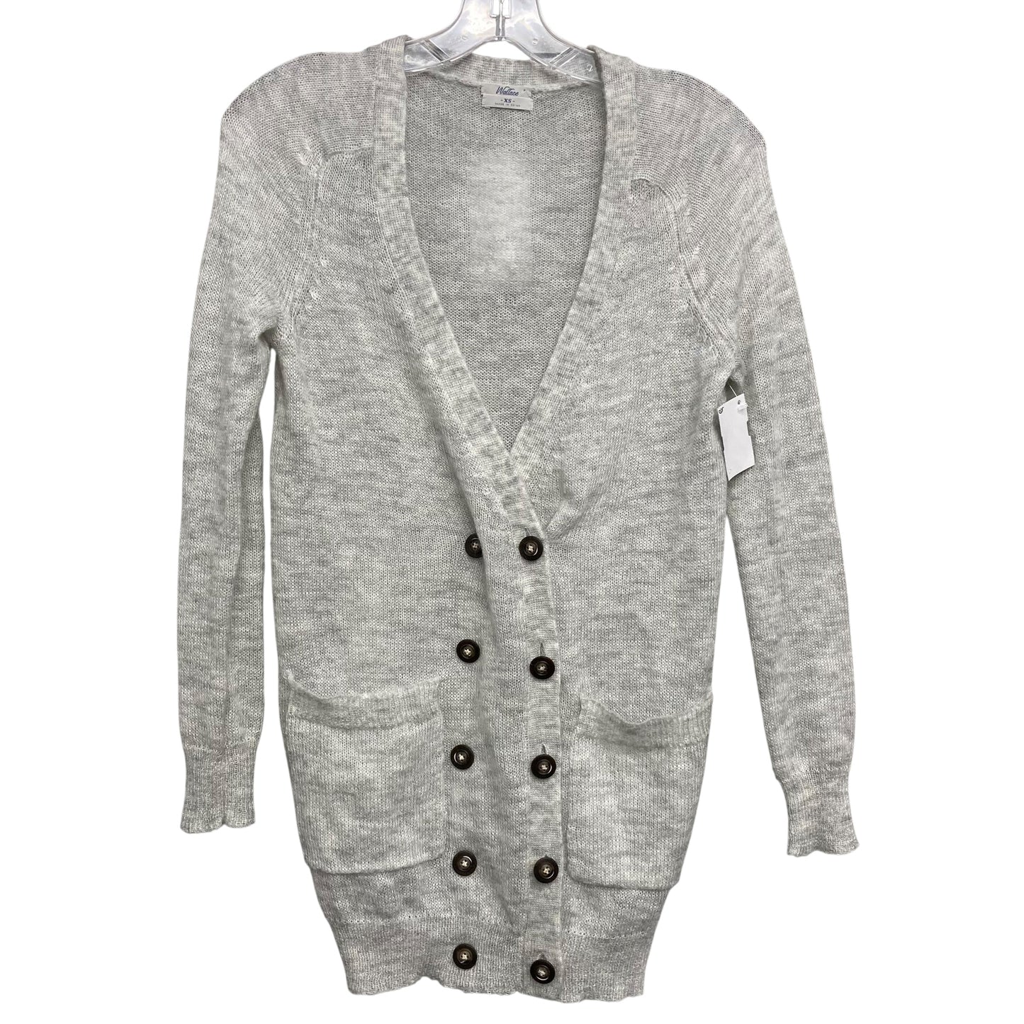 Sweater Cardigan By Wallave In Grey, Size:Xs