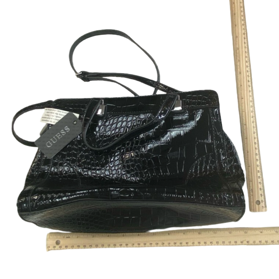 Handbag By Guess In Black, Size:Medium