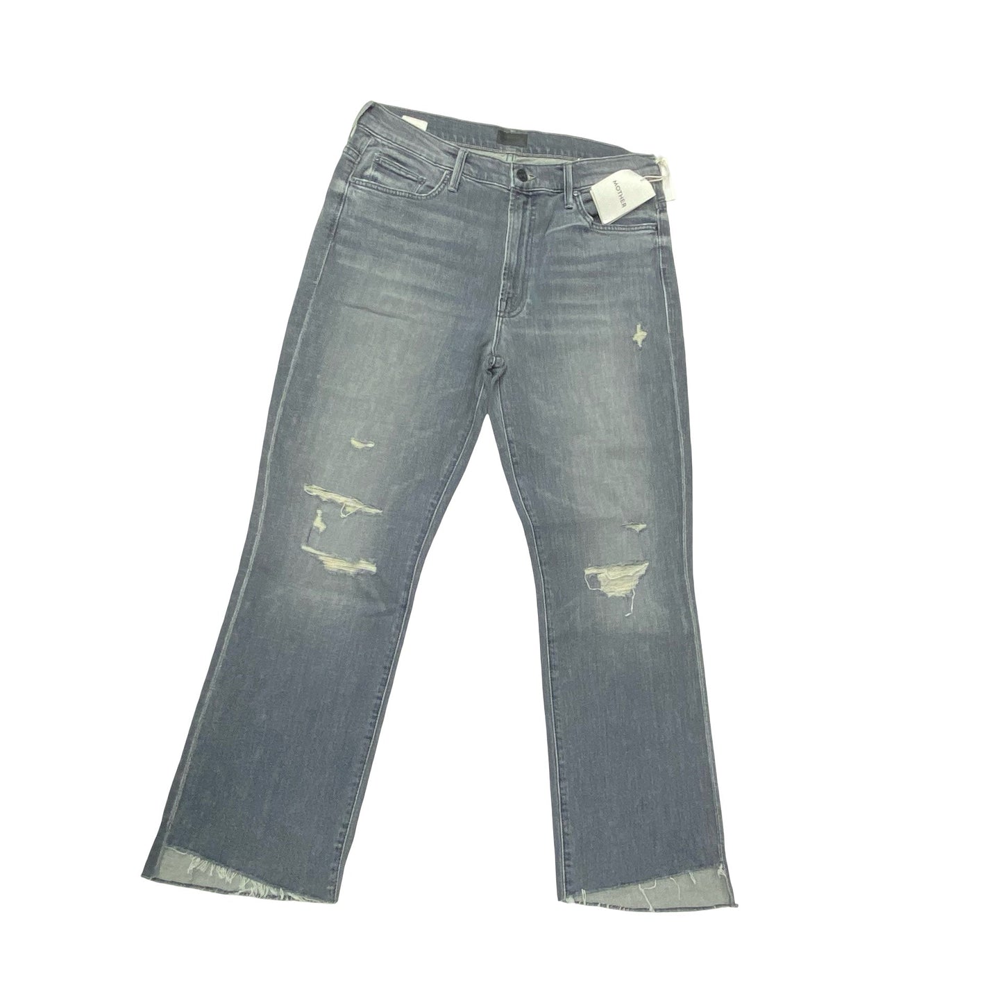 Jeans Cropped By Mother In Grey, Size:12