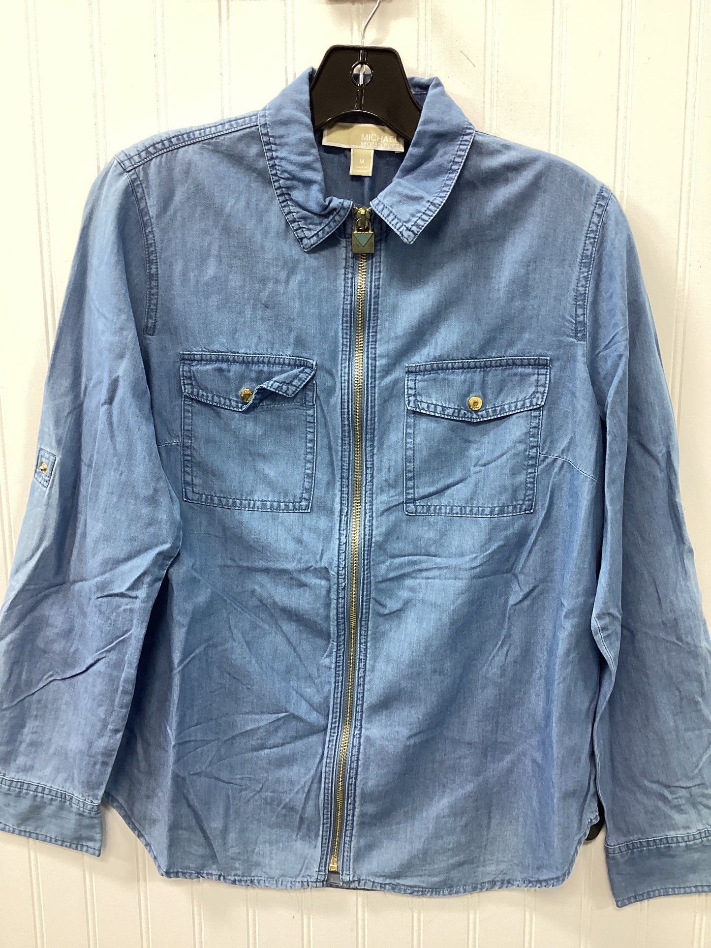 Top Ls By Michael By Michael Kors In Blue, Size:M
