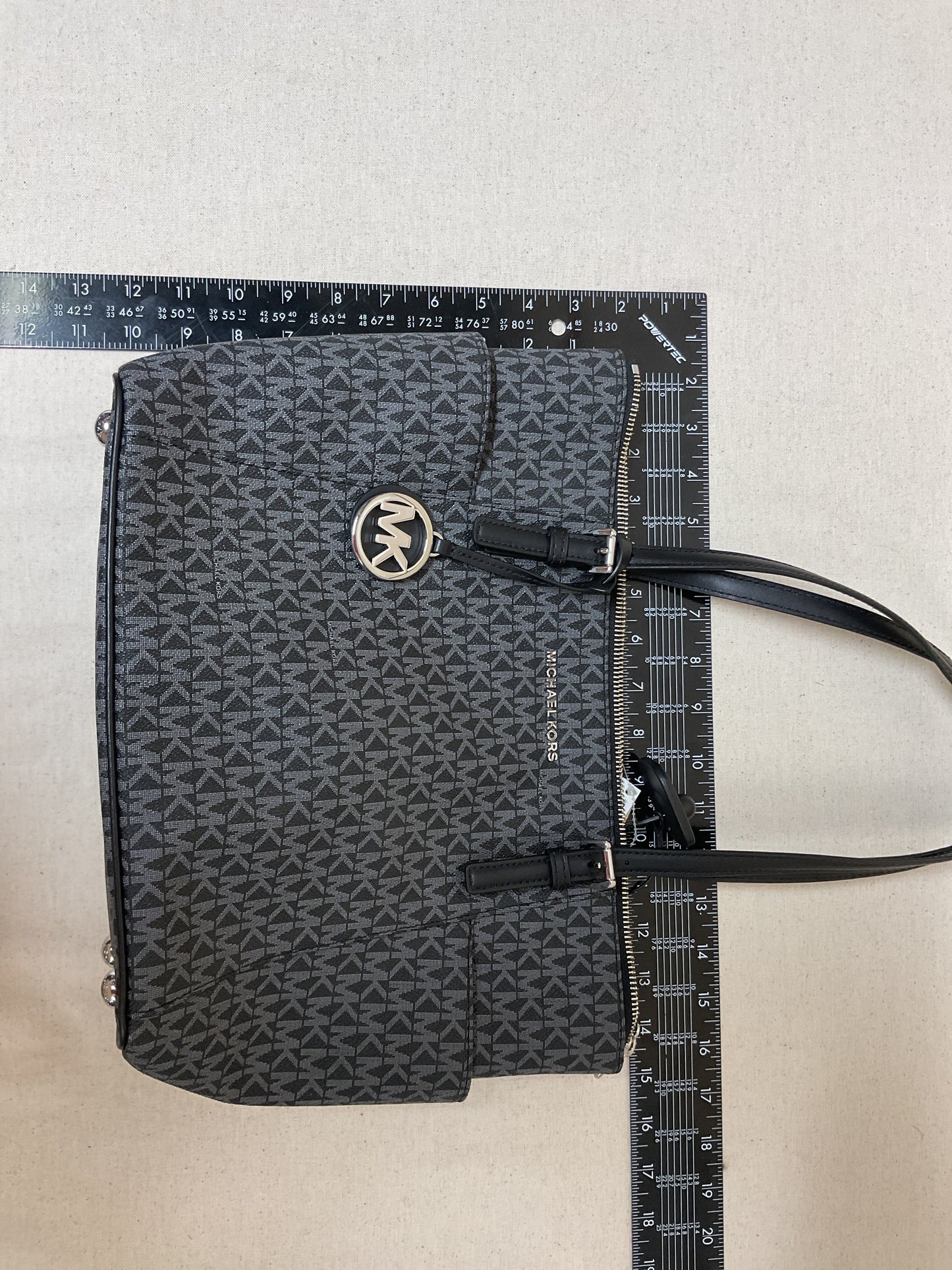 Handbag Designer By Michael Kors In Grey, Size:Large