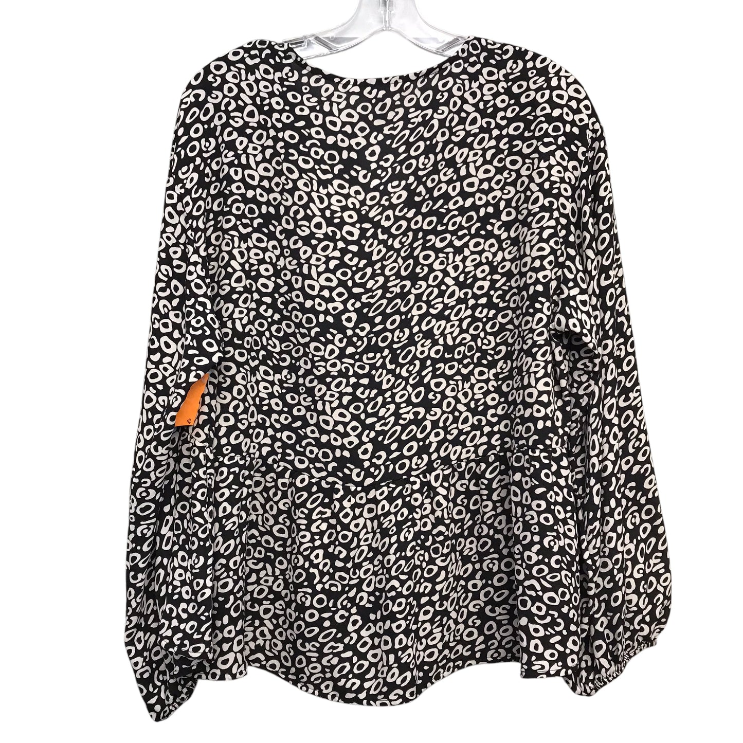Top Ls By PopSugar In Black & Cream, Size:Xl