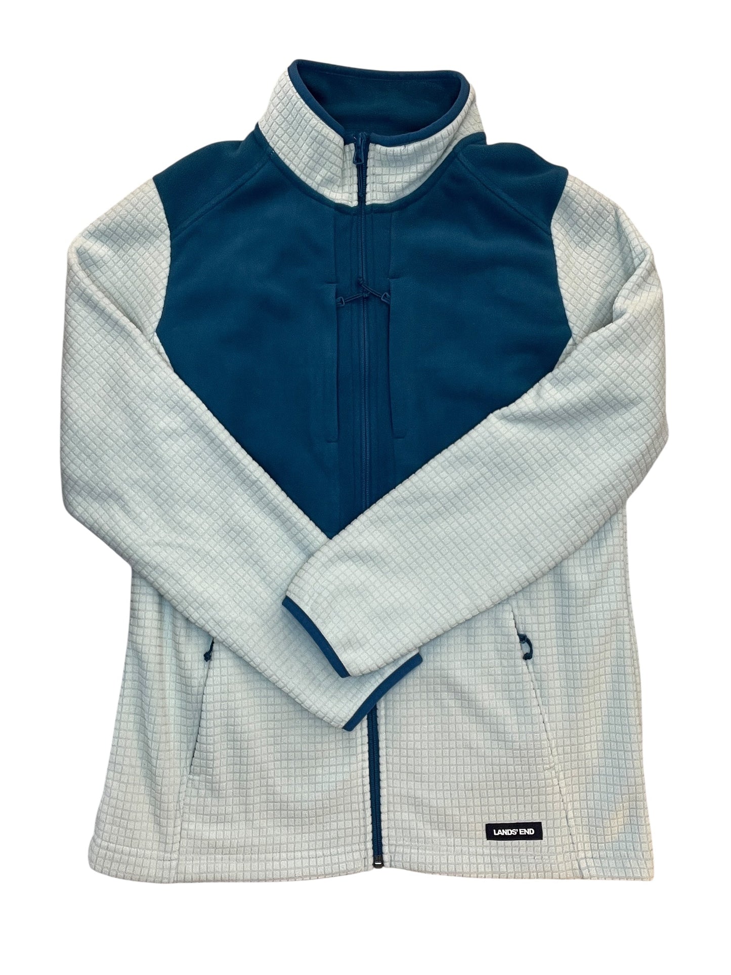 Jacket Fleece By Lands End In Blue, Size:M