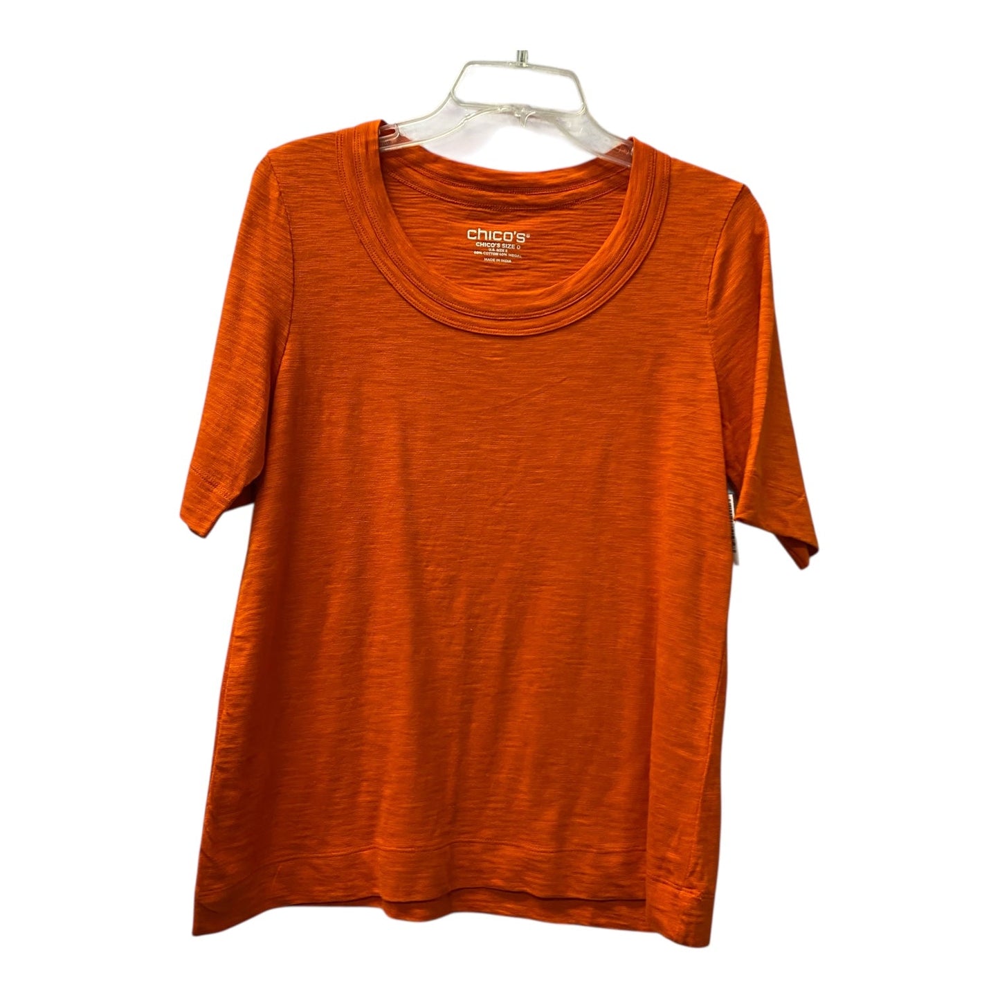 Top Sleeveless Basic By Chicos In Orange, Size:S