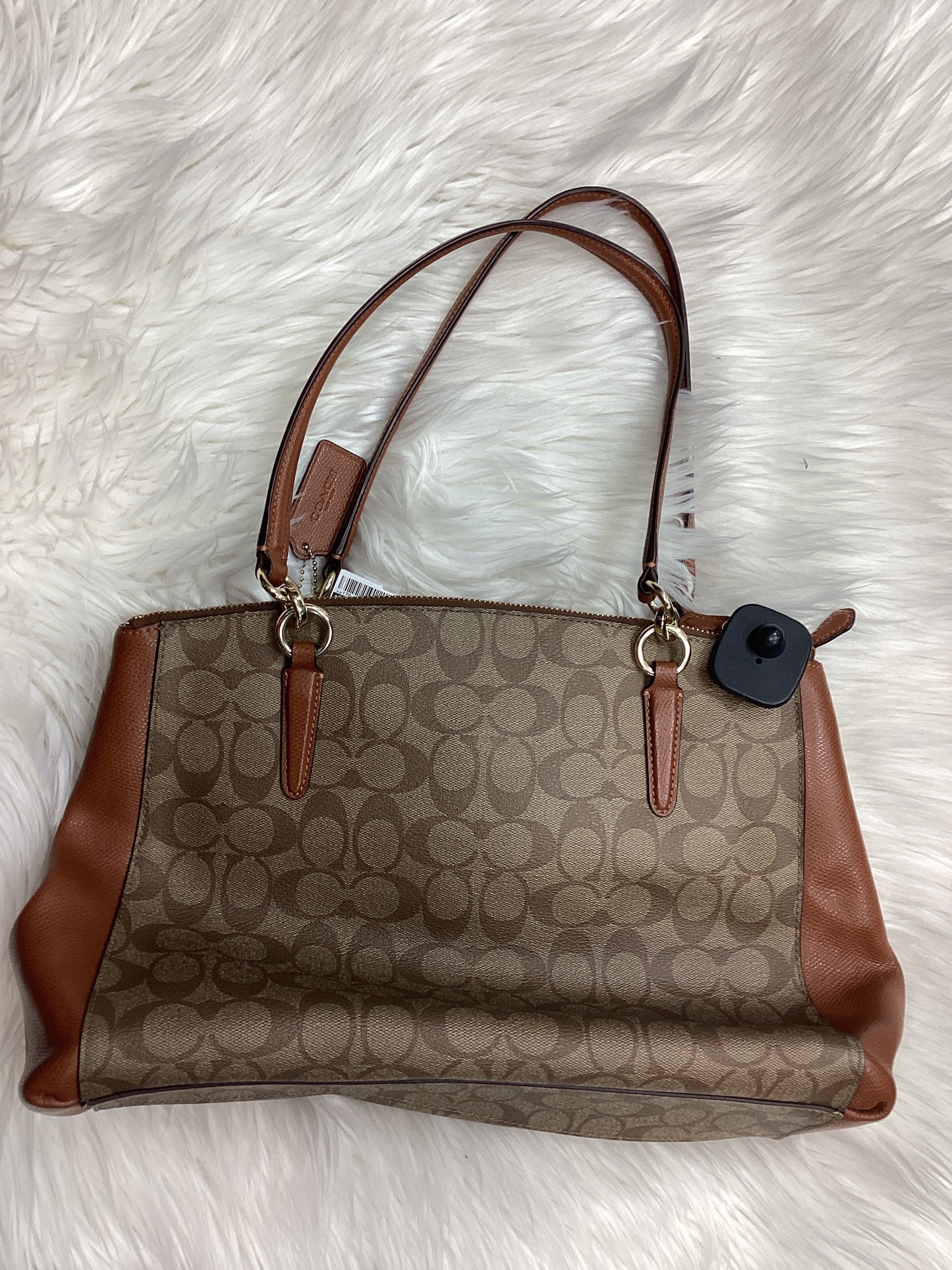 Handbag Designer By Coach In Brown, Size:Medium