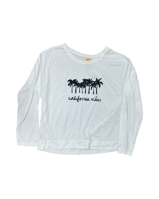 Top Ls By California In White, Size:M