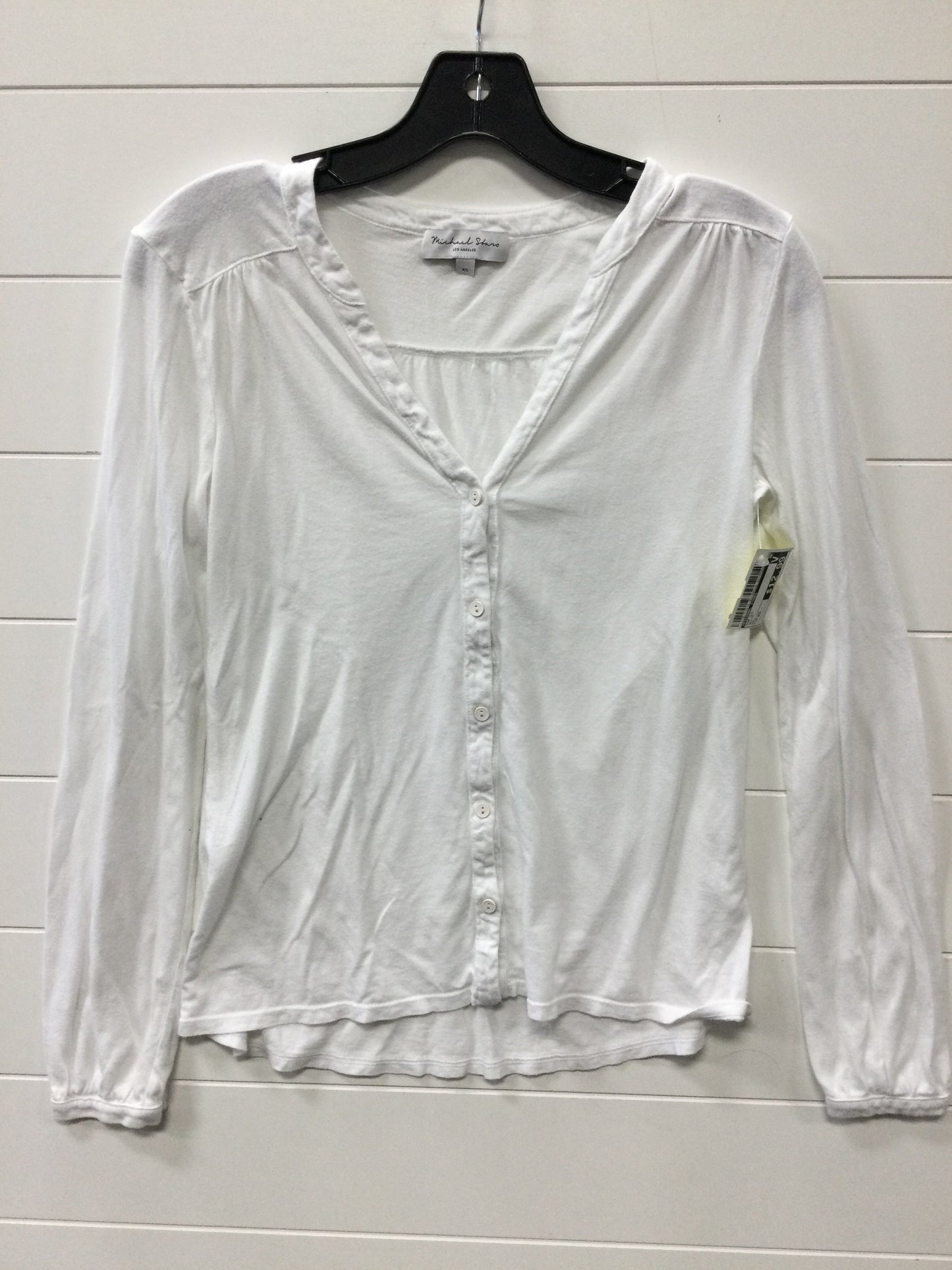 Top Ls By Michael Stars In White, Size:Xs