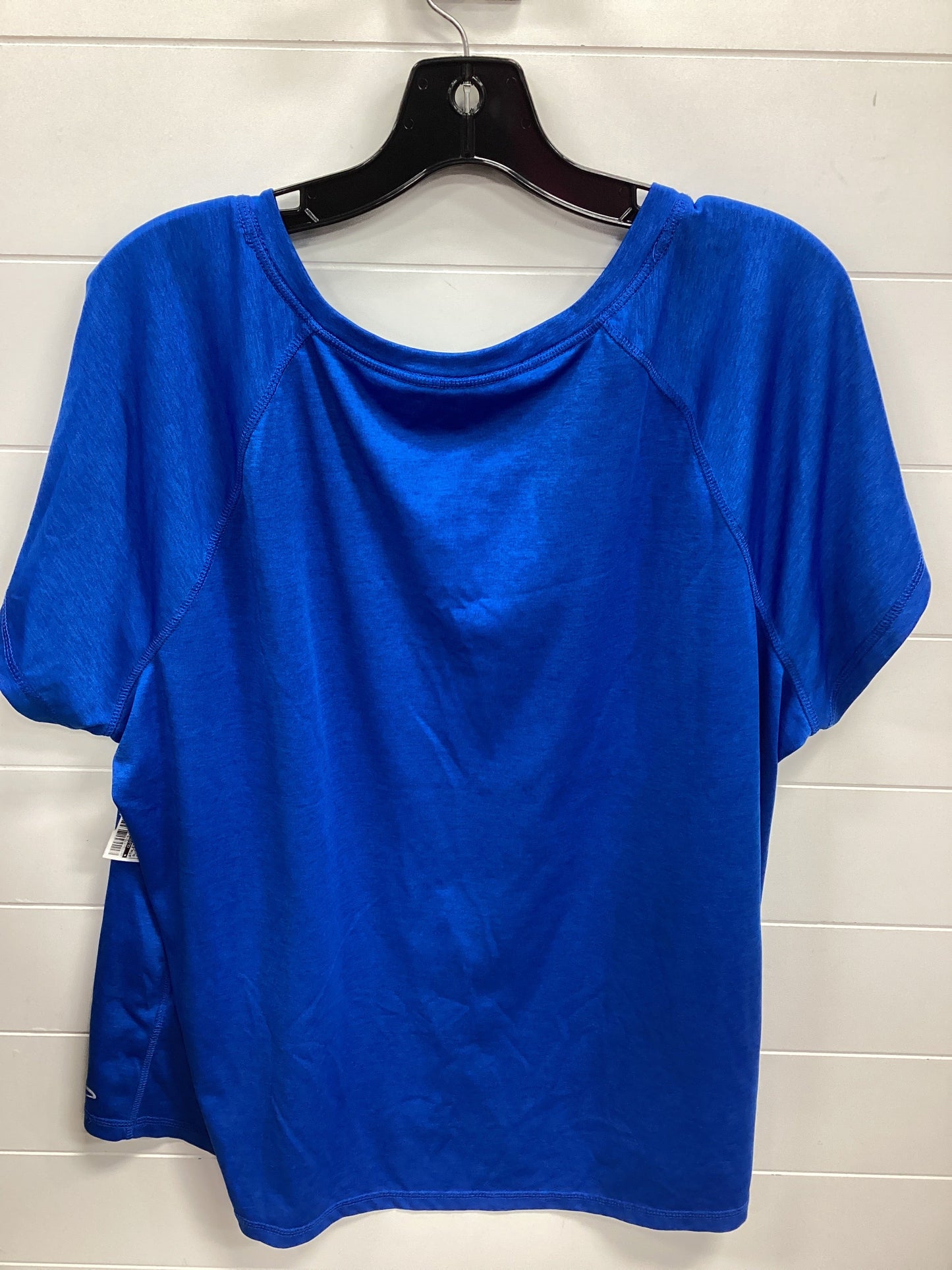 Athletic Top Ss By Clothes Mentor In Blue, Size:2X