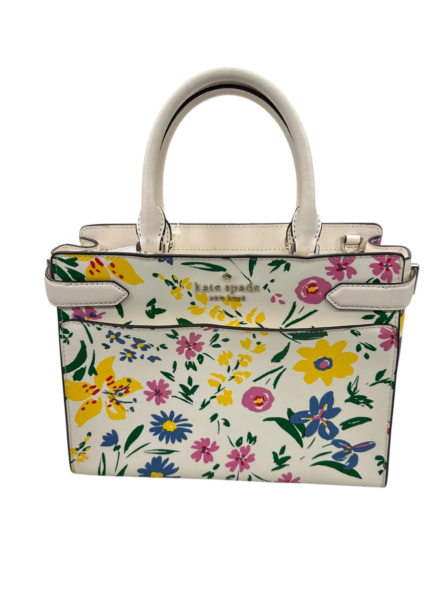 Handbag Designer By Kate Spade In Floral Print, Size:Medium