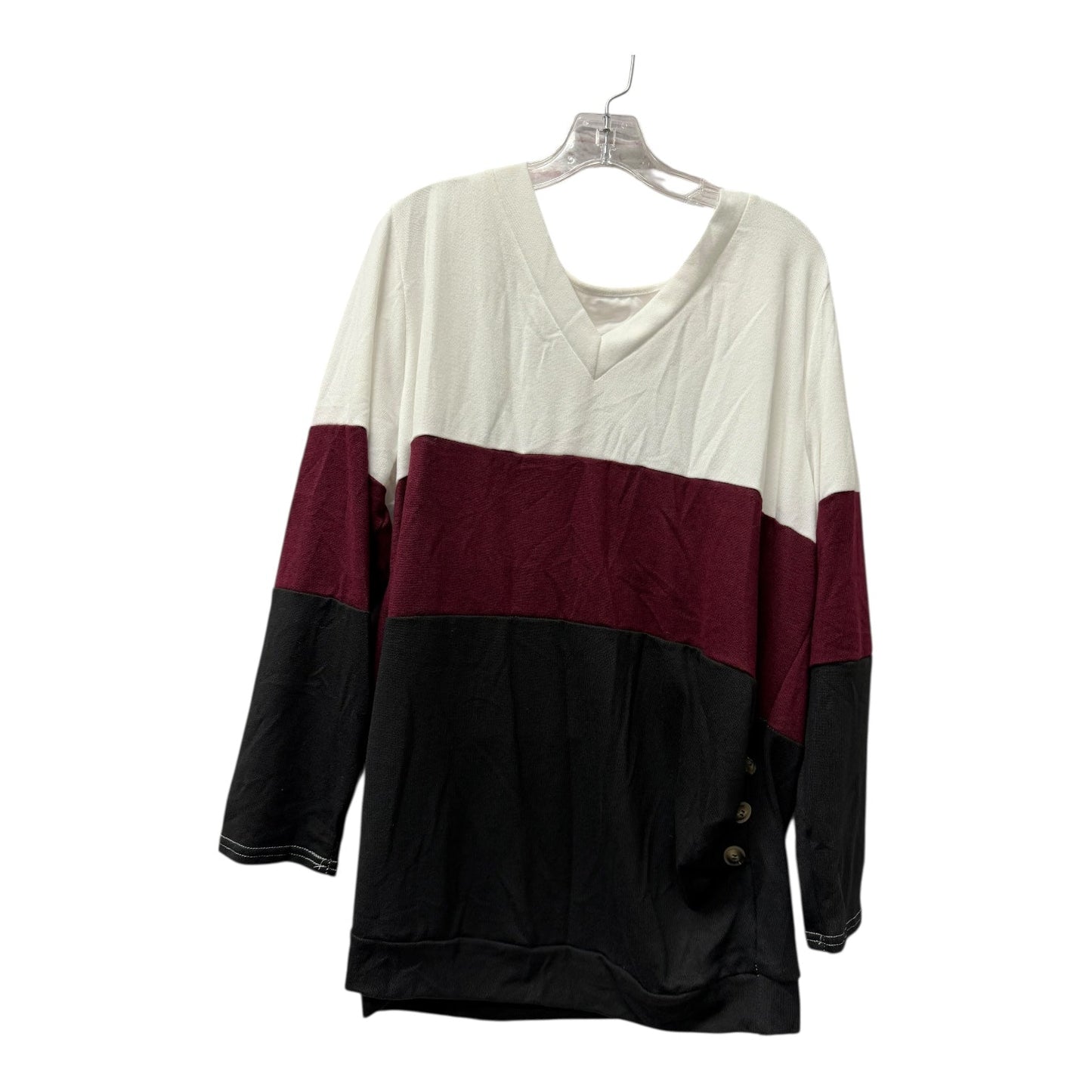 Top Ls By Shein In White, Size:3X