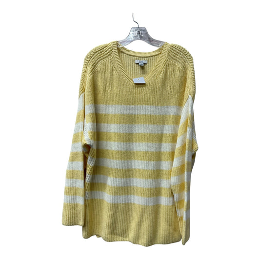 Sweater By Croft And Barrow In Yellow, Size:1X
