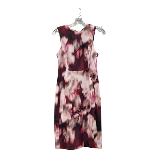 Dress Casual Short By Calvin Klein In Pink & Purple, Size:Xs