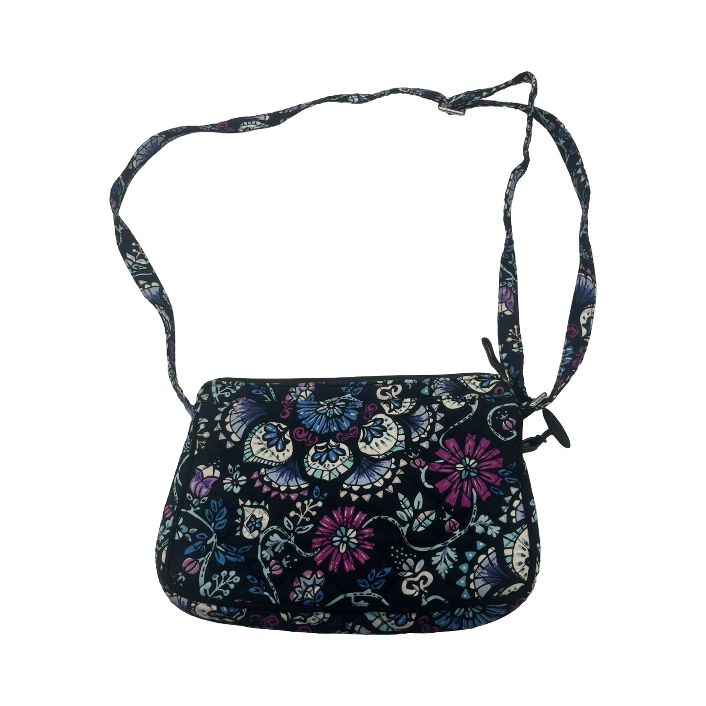 Crossbody By Vera Bradley In Black & Blue, Size:Small