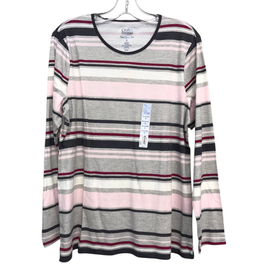 Top Ls By Croft And Barrow In Striped Pattern, Size:Xl