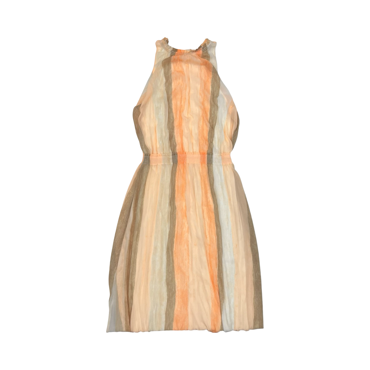 Dress Casual Maxi By Chicos In Orange & Tan, Size:16