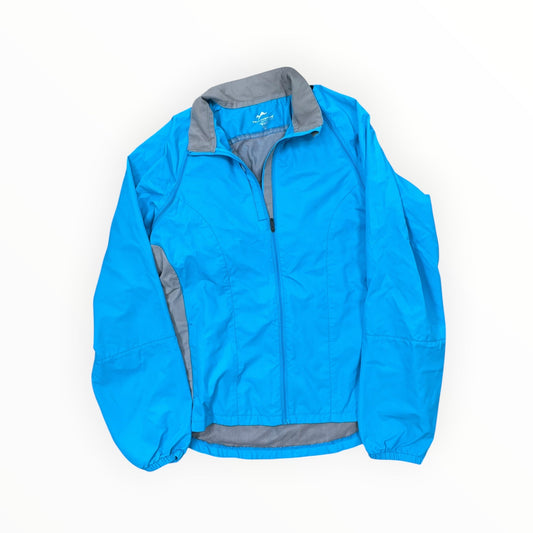 Jacket Windbreaker By Clothes Mentor In Teal, Size:M