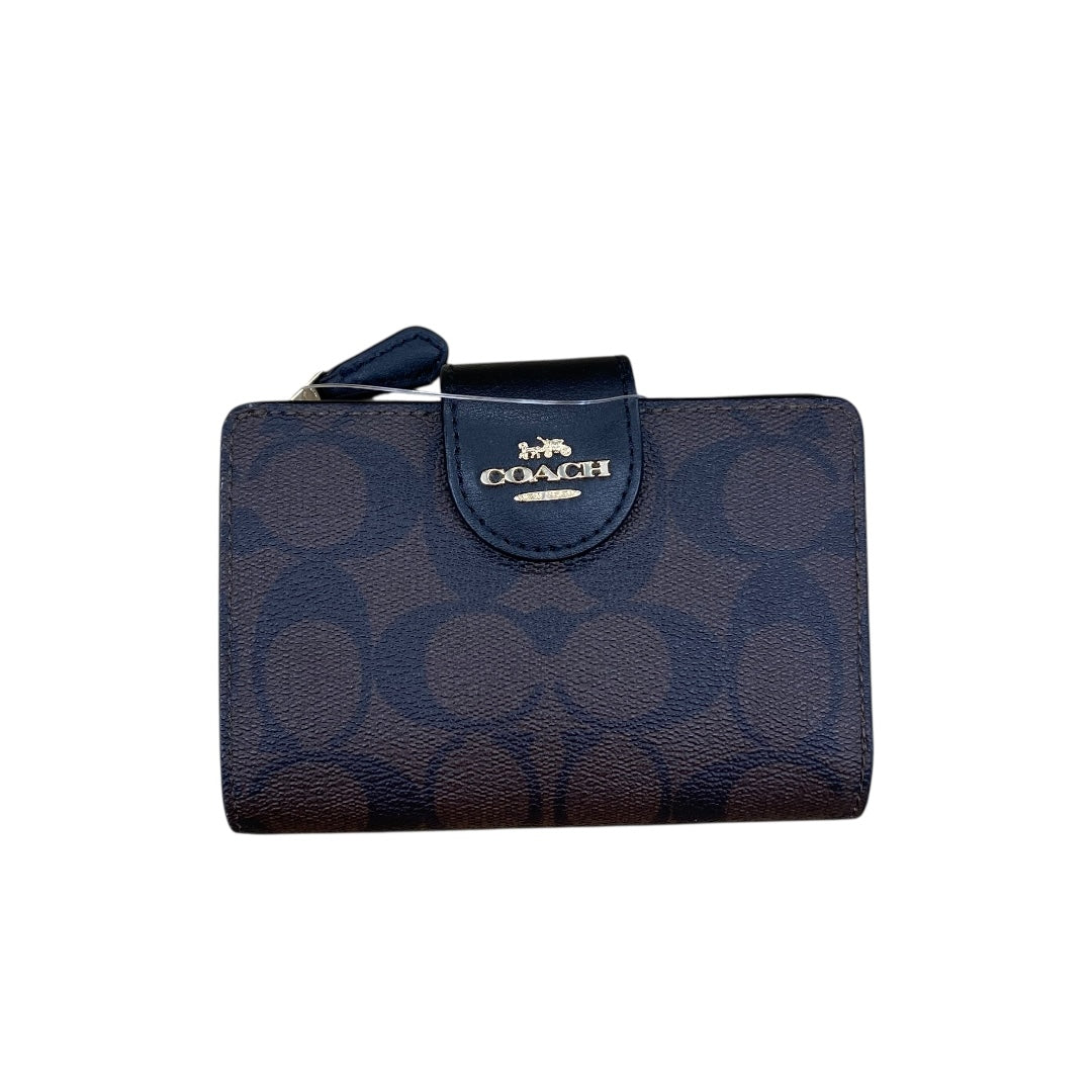 Wallet Designer By Coach In Black & Brown, Size:Small