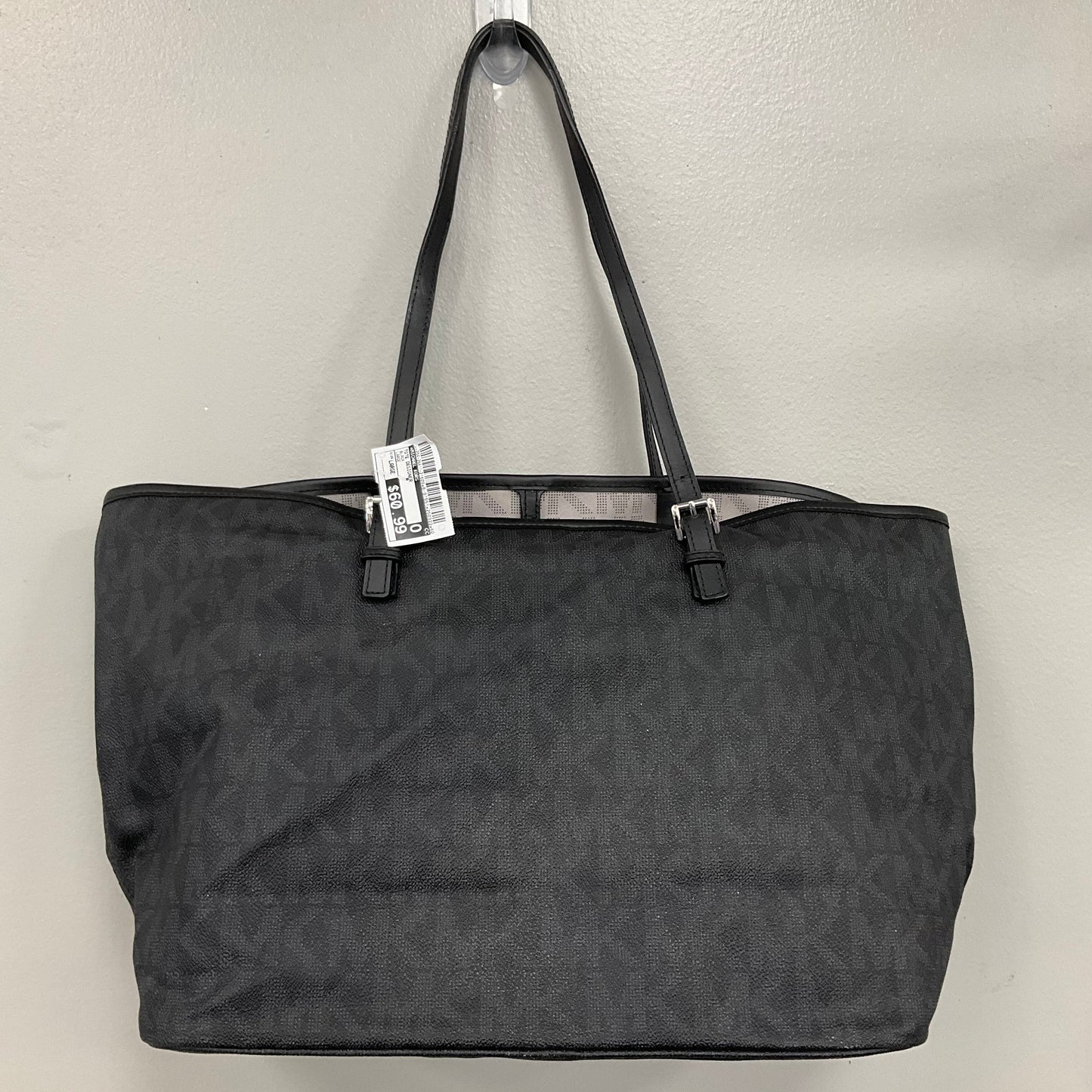 Tote Designer By Michael Kors In Black, Size:Large