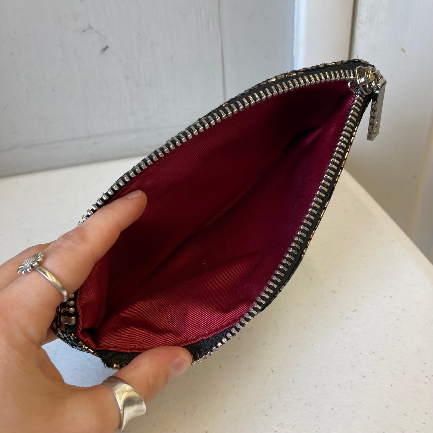 Wallet By Hobo Intl In Silver, Size:Medium