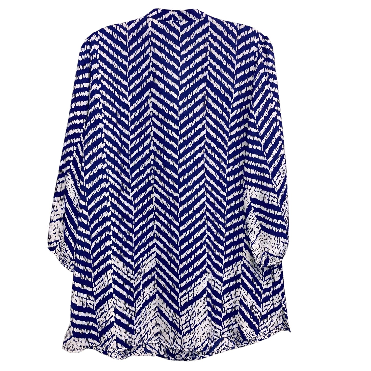Top Ls By Liz Claiborne In Blue & White, Size:M