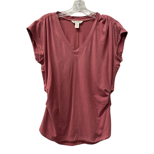 Top Ss By Athleta In Pink, Size:M