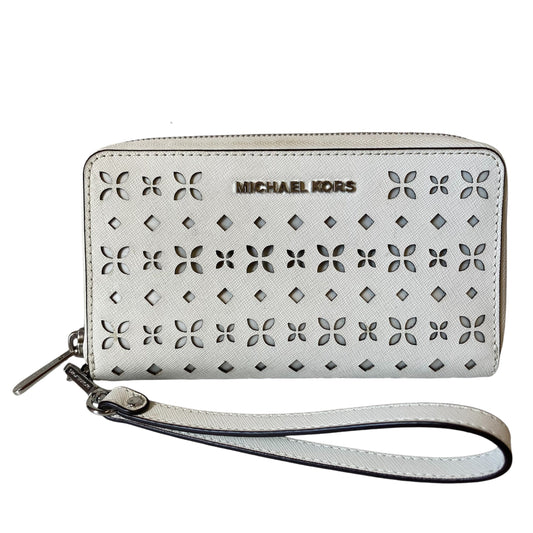 Wallet Designer By Michael Kors In White, Size:Medium