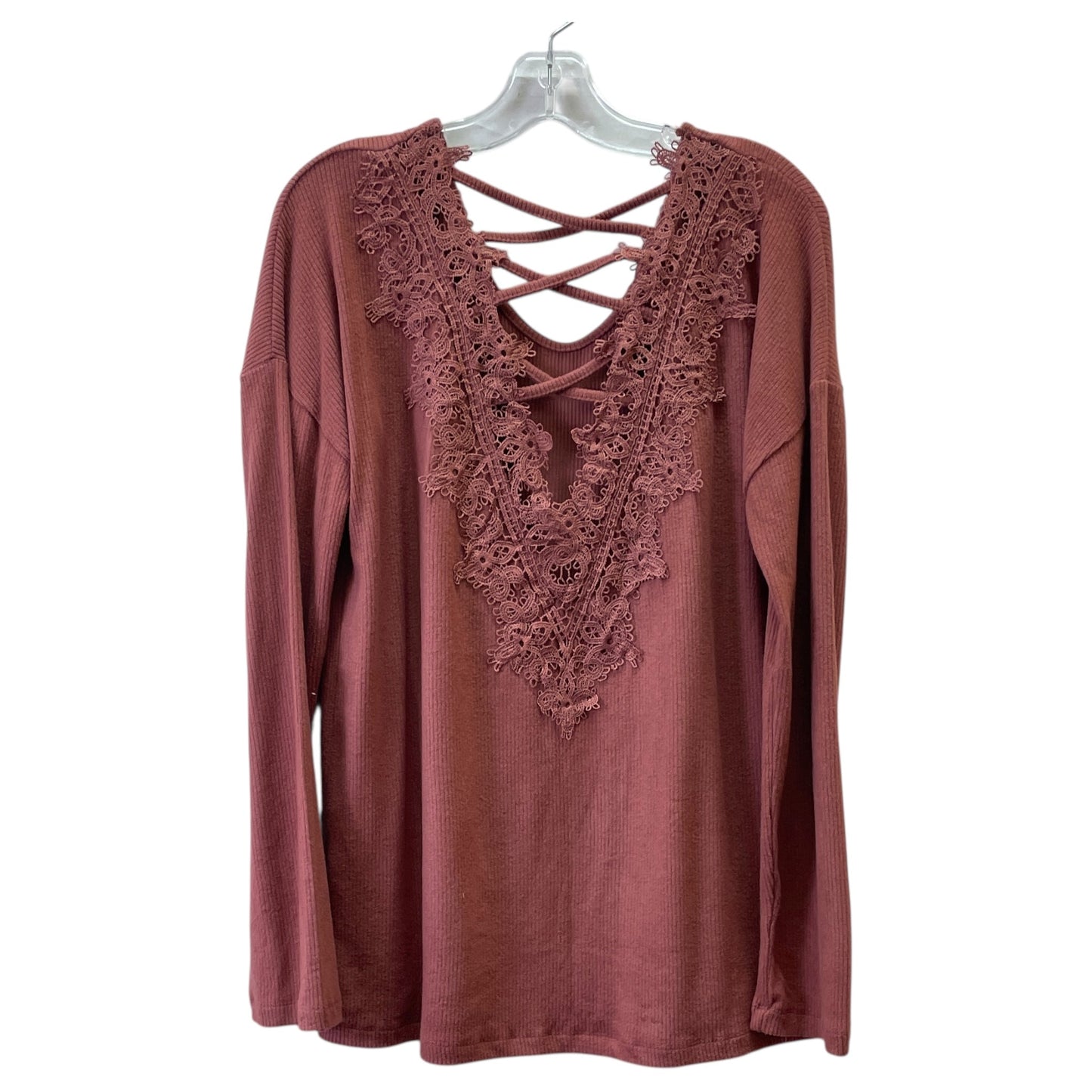 TOP LS by White Birch In MAUVE, Size: XL