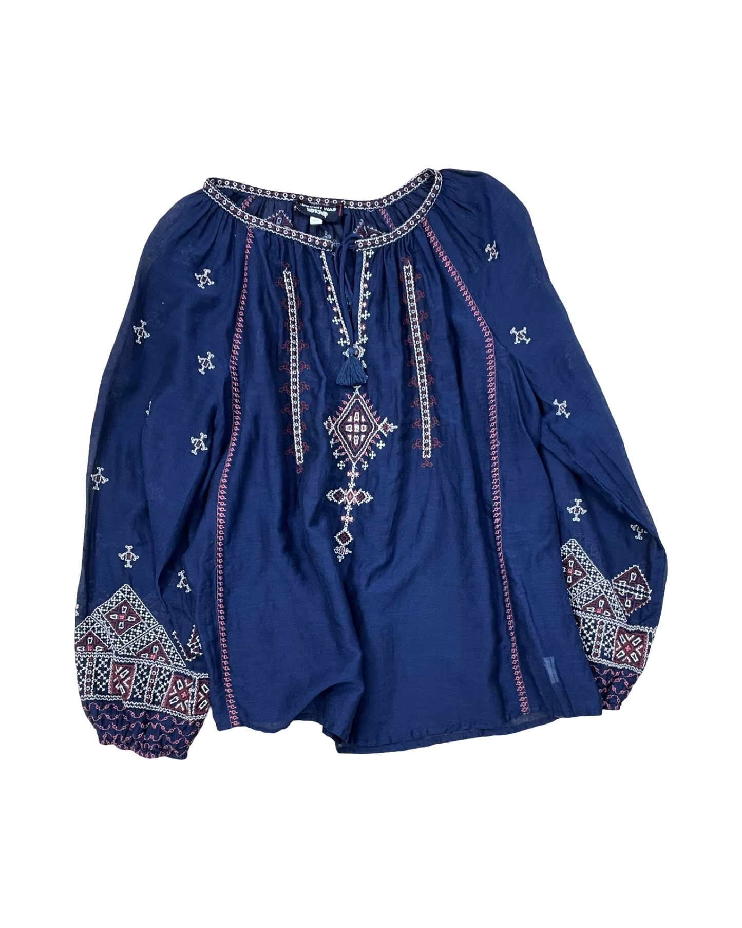 Top Ls By Johnny Was In Navy, Size:M