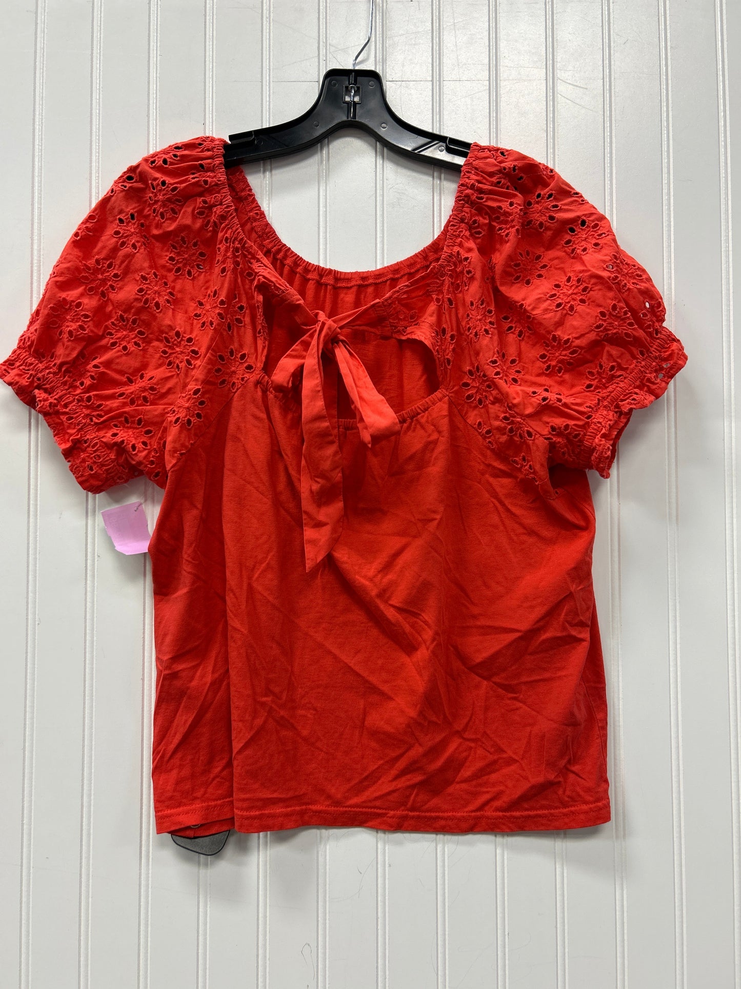 Top Ss By J. Crew In Orange, Size:M