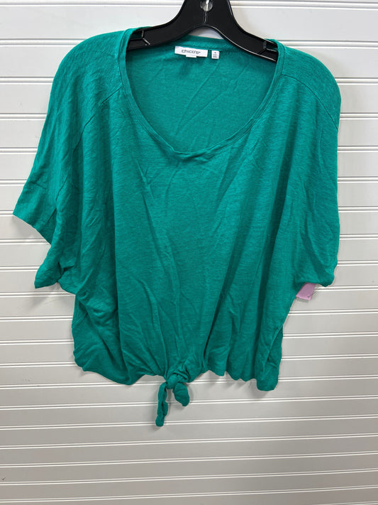 Top Ss By Chicos In Green, Size:1X