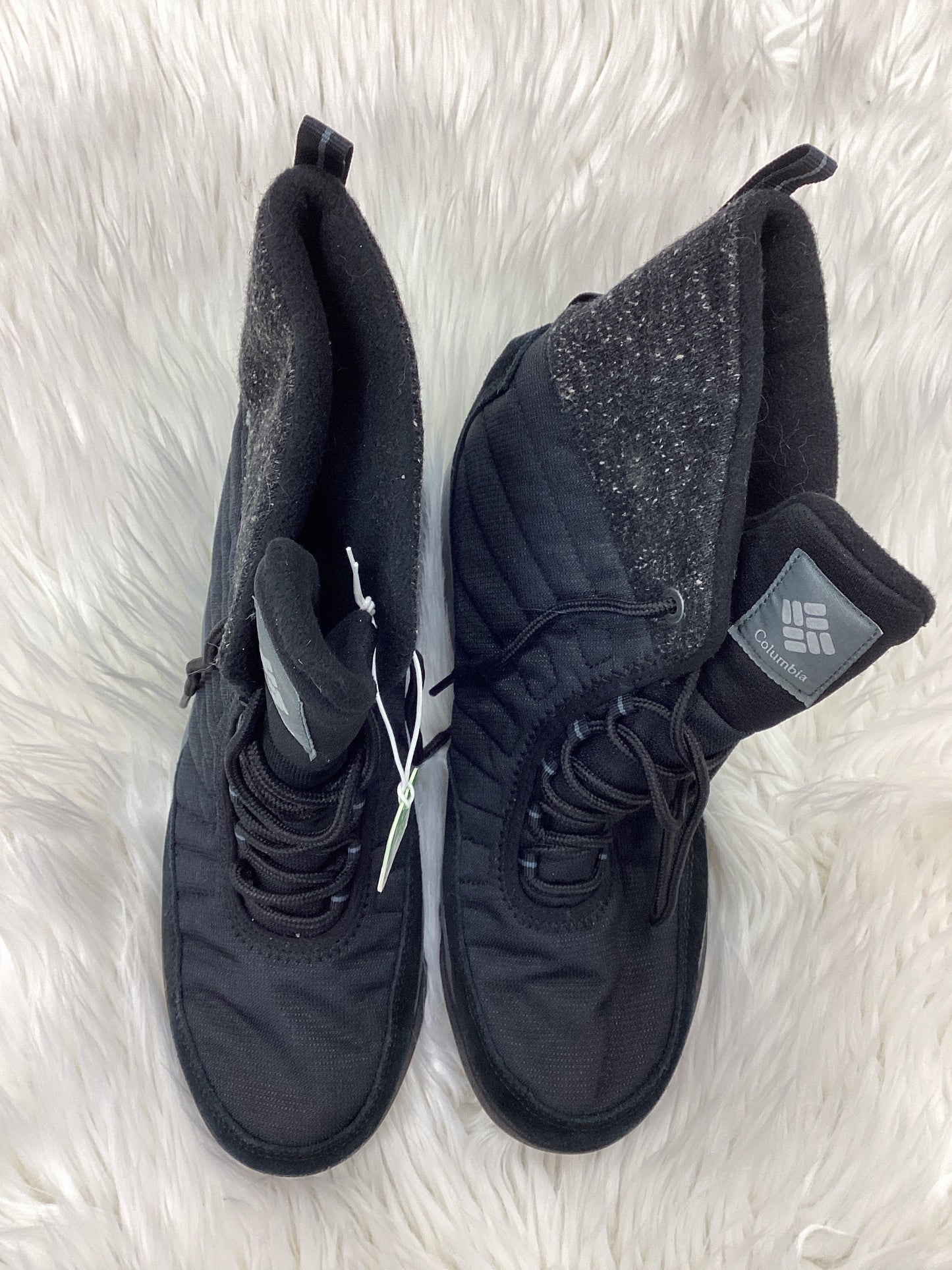 Boots Snow By Columbia In Black, Size:9