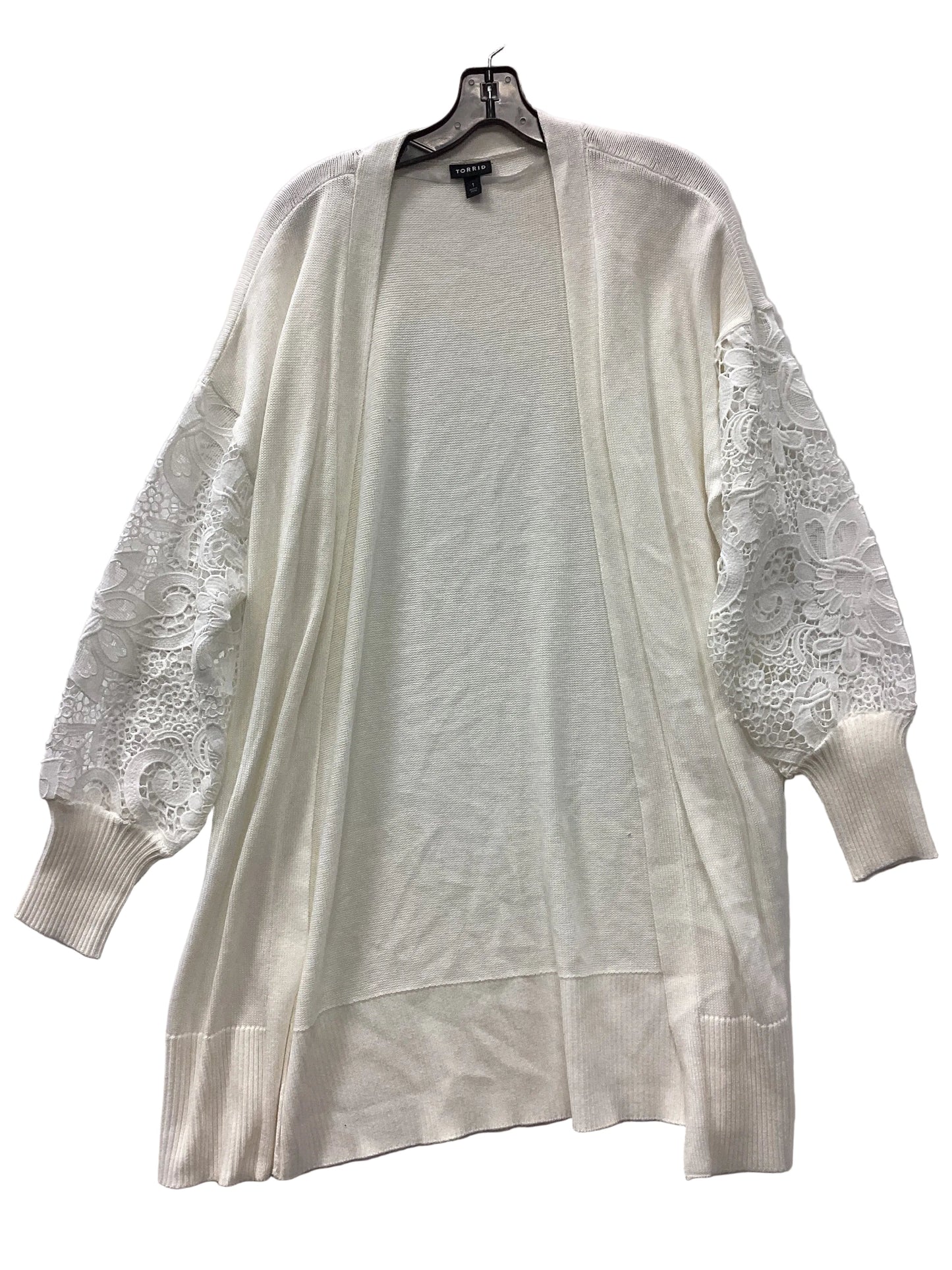 Cardigan By Torrid In Cream, Size:1X