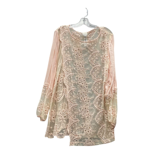 Top Ls By Chicos In Peach, Size:Xl