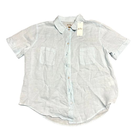 Top Short Sleeve Designer By Lilly Pulitzer In Blue, Size: L