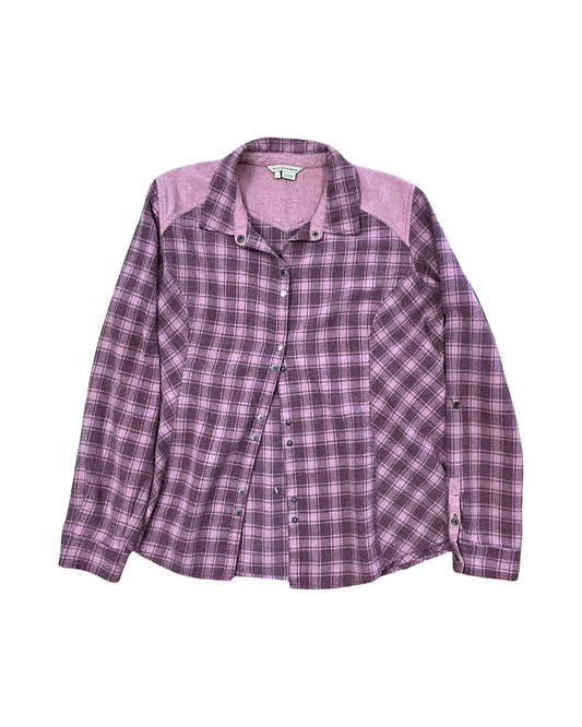 Blouse Ls By Royal Robbins In Pink, Size:L