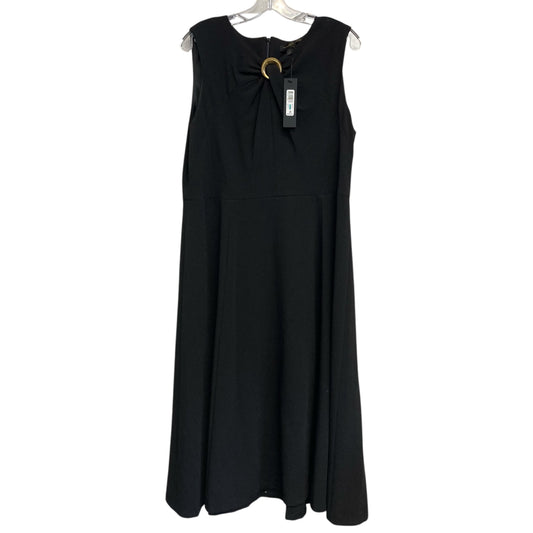 Dress Party Midi By Donna Karan In Black, Size:XL