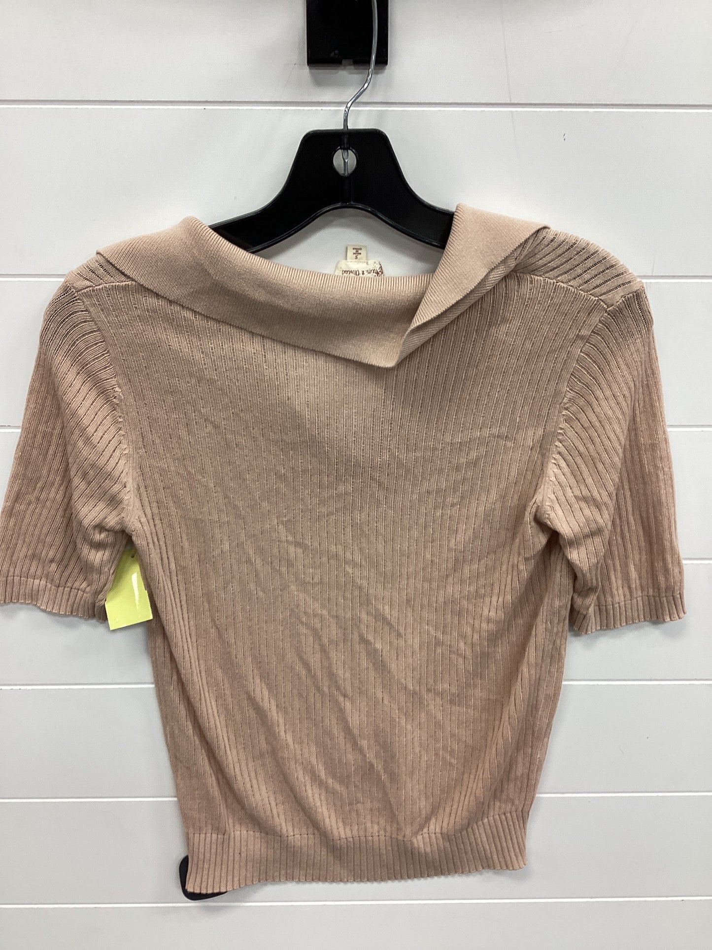 Top Ss By Hem & Thread In Tan, Size:S