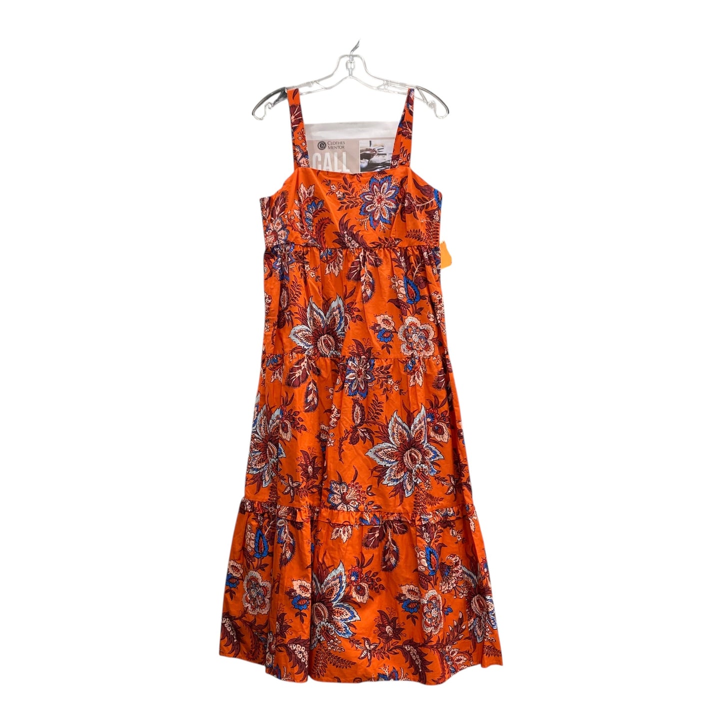 Dress Casual Midi By Target-Designer In Orange, Size:M