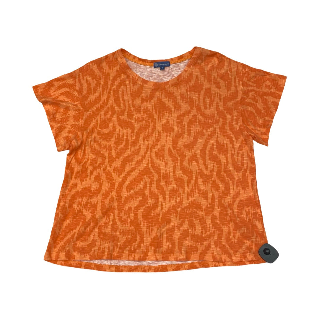 Top Ss By Democracy In Orange, Size:L