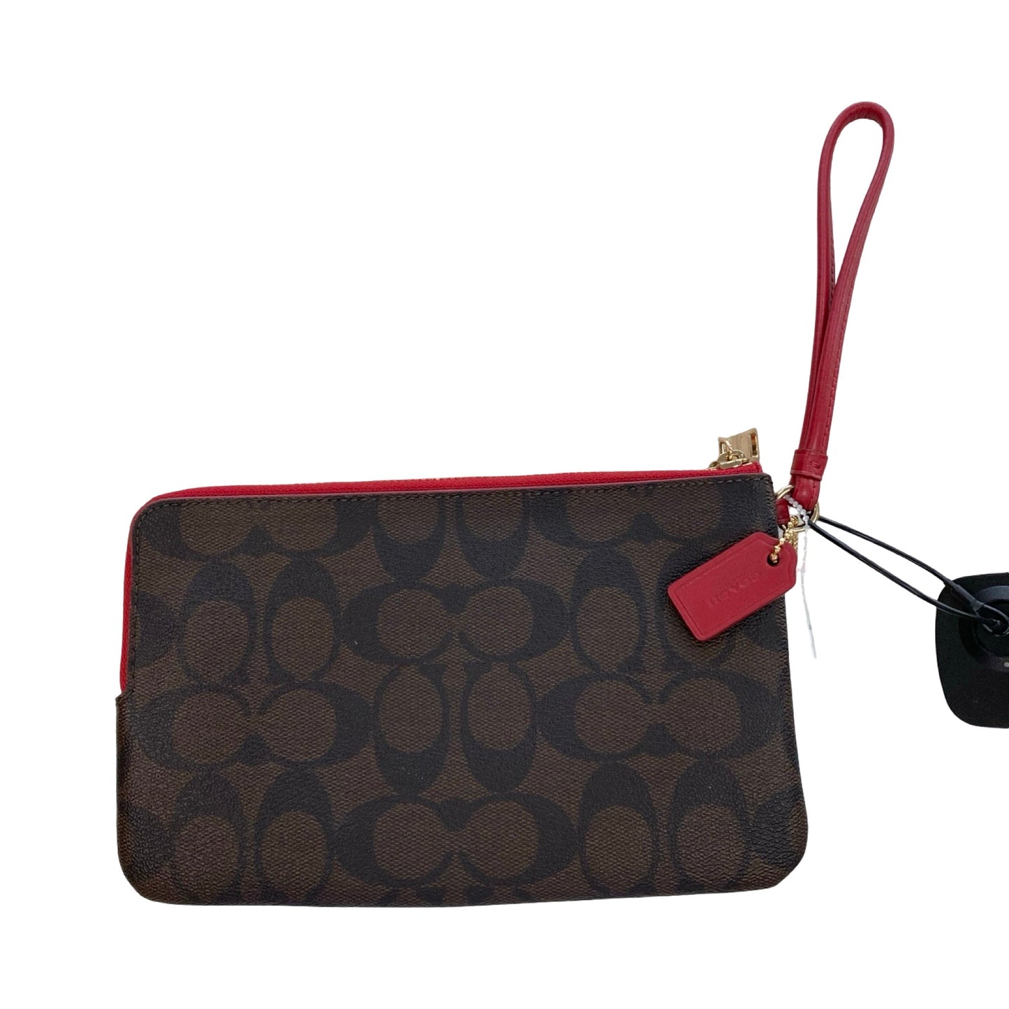 Wristlet Designer By Coach In Brown, Size:Large